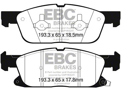 EBC Brakes Yellowstuff Brake Pad Sets Fronts Only - DP43072R