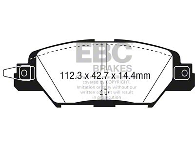 EBC Brakes Yellowstuff Brake Pad Sets Rears Only - DP43071R