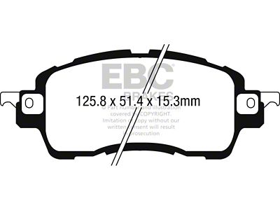 EBC Brakes Yellowstuff Brake Pad Sets Fronts Only - DP42275R