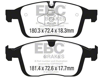 EBC Brakes Redstuff Brake Pad Sets Fronts Only - DP32296C