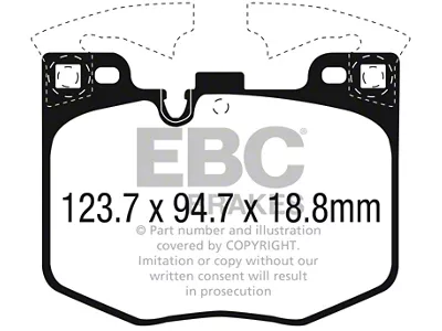 EBC Brakes Ultimax2 Brake Pad Sets Fronts Only - UD1867
