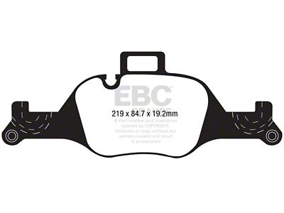EBC Brakes Yellowstuff Brake Pad Sets Fronts Only - DP42289R