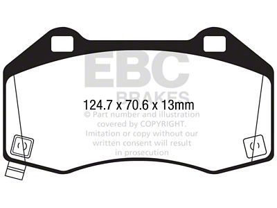 EBC Brakes Yellowstuff Brake Pad Sets Fronts Only - DP42286R