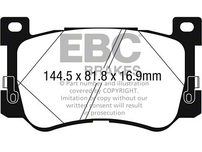 EBC Brakes Greenstuff Brake Pad Sets Fronts Only - DP23076