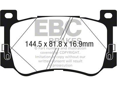 EBC Brakes Ultimax2 Brake Pad Sets Fronts Only - UD1975