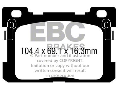 EBC Brakes Yellowstuff Brake Pad Sets Rears Only - DP43077R