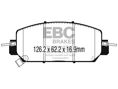 EBC Brakes Greenstuff Brake Pad Sets Fronts Only - DP63084