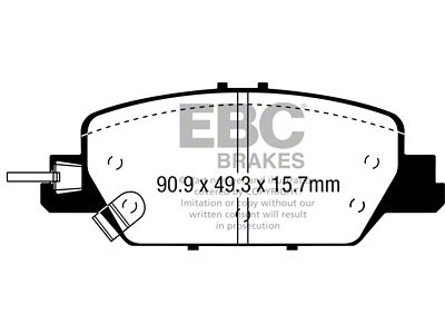 EBC Brakes Yellowstuff Brake Pad Sets Rears Only - DP43085R