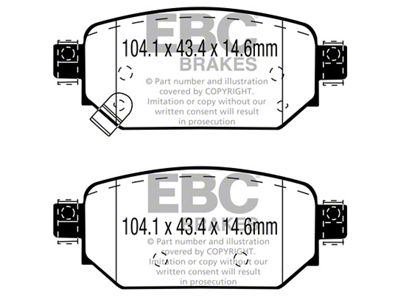 EBC Brakes Yellowstuff Brake Pad Sets Rears Only - DP43081R