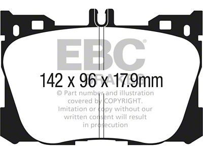 EBC Brakes Yellowstuff Brake Pad Sets Fronts Only - DP43070R
