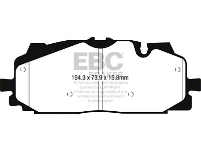 EBC Brakes Greenstuff Brake Pad Sets Fronts Only - DP22277