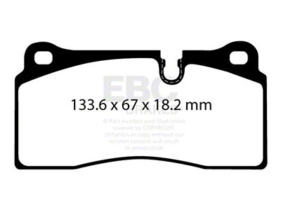 EBC Brakes Redstuff Brake Pad Sets Rears Only - DP32425C