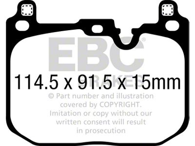EBC Brakes Yellowstuff Brake Pad Sets Fronts Only - DP42393R