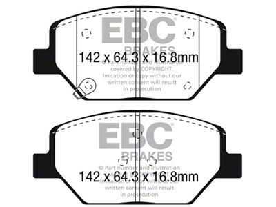EBC Brakes Yellowstuff Brake Pad Sets Fronts Only - DP43065R