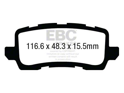 EBC Brakes Greenstuff Brake Pad Sets Rears Only - DP63018