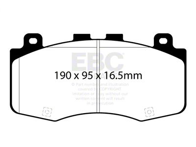EBC Brakes Bluestuff Brake Pad Sets Fronts Only - DP52400NDX