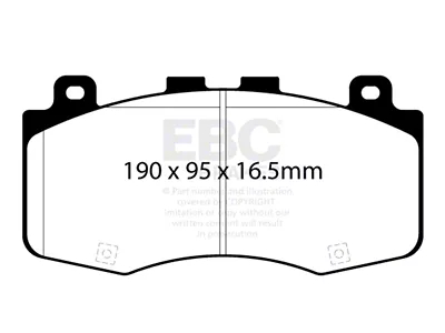 EBC Brakes Yellowstuff Brake Pad Sets Fronts Only - DP42400R