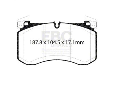 EBC Brakes Yellowstuff Brake Pad Sets Fronts Only - DP42409R