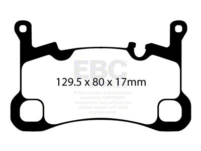 EBC Brakes Bluestuff Brake Pad Sets Rears Only - DP52380NDX