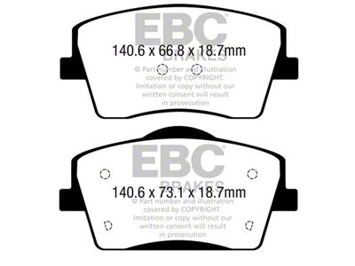 EBC Brakes Greenstuff Brake Pad Sets Fronts Only - DP22365