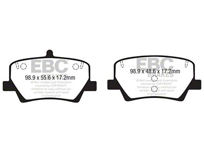 EBC Brakes Yellowstuff Brake Pad Sets Rears Only - DP42366R