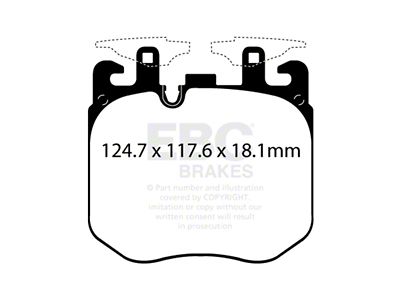 EBC Brakes Bluestuff Brake Pad Sets Fronts Only - DP52304NDX