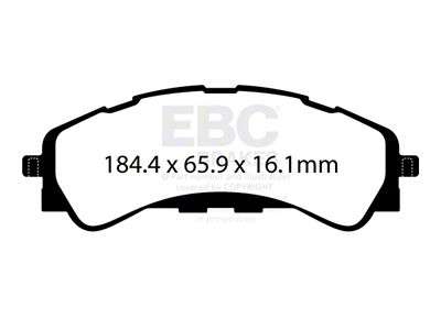 EBC Brakes Greenstuff Brake Pad Sets Fronts Only - DP63107