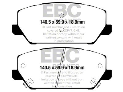 EBC Brakes Bluestuff Brake Pad Sets Fronts Only - DP52343NDX