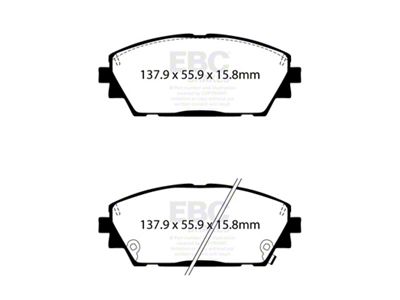 EBC Brakes Redstuff Brake Pad Sets Fronts Only - DP32416C