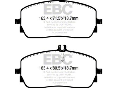 EBC Brakes Yellowstuff Brake Pad Sets Fronts Only - DP42390R