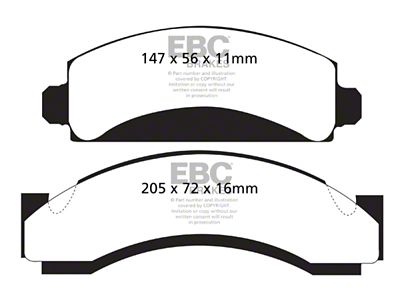 EBC Brakes Greenstuff Brake Pad Sets Fronts Only - DP61241