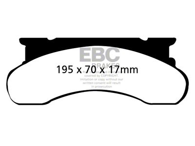 EBC Brakes Yellowstuff Brake Pad Sets Fronts Only - DP41258R