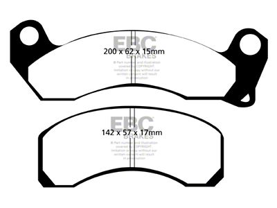EBC Brakes Redstuff Brake Pad Sets Fronts Only - DP31163C