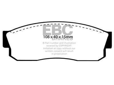 EBC Brakes Yellowstuff Brake Pad Sets Fronts Only - DP4452R