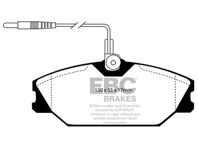 EBC Brakes Greenstuff Brake Pad Sets Fronts Only - DP2949