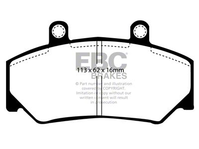 EBC Brakes Yellowstuff Brake Pad Sets Fronts Only - DP4800R