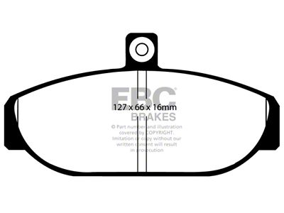 EBC Brakes Greenstuff Brake Pad Sets Fronts Only - DP2435