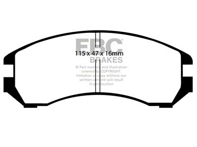 EBC Brakes Greenstuff Brake Pad Sets Fronts Only - DP2665
