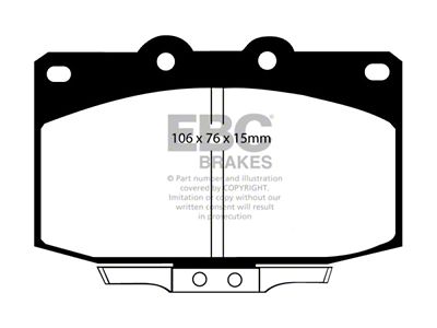 EBC Brakes Redstuff Brake Pad Sets Front & Rear - DP3763C
