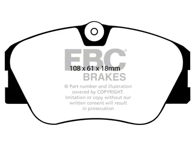 EBC Brakes Redstuff Brake Pad Sets Fronts Only - DP3577C