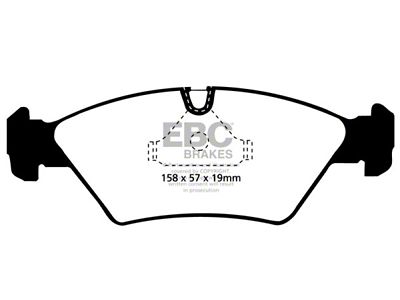 EBC Brakes Redstuff Brake Pad Sets Fronts Only - DP3414C