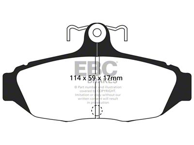 EBC Brakes Redstuff Brake Pad Sets Rears Only - DP31172C