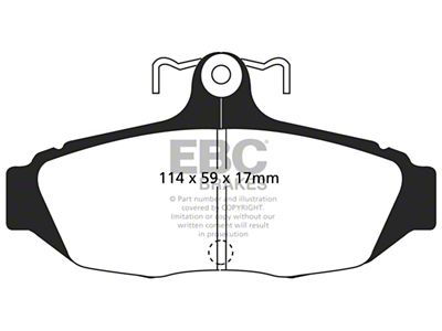 EBC Brakes Ultimax2 Brake Pad Sets Rears Only - UD347