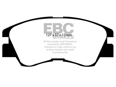 EBC Brakes Greenstuff Brake Pad Sets Fronts Only - DP6716