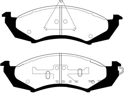 EBC Brakes 89-91 Ford Thunderbird 3.8 Greenstuff Front Brake Pads