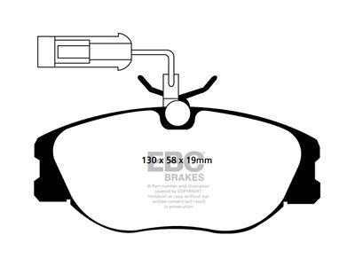 EBC Brakes Greenstuff Brake Pad Sets Fronts Only - DP21109