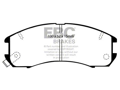 EBC Brakes Greenstuff Brake Pad Sets Fronts Only - DP2705