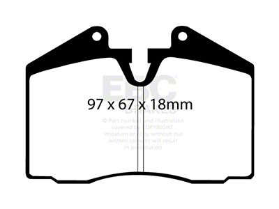 EBC Brakes Bluestuff Brake Pad Sets Fronts Only - DP5612NDX