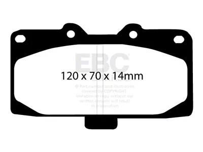 EBC Brakes Bluestuff Brake Pad Sets Fronts Only - DP51200NDX