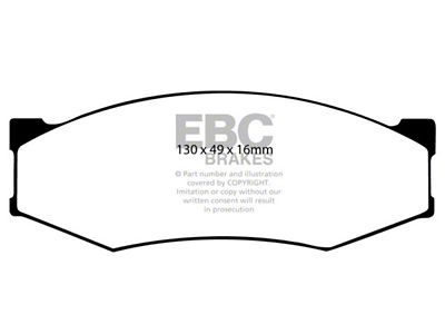 EBC Brakes Greenstuff Brake Pad Sets Fronts Only - DP6538